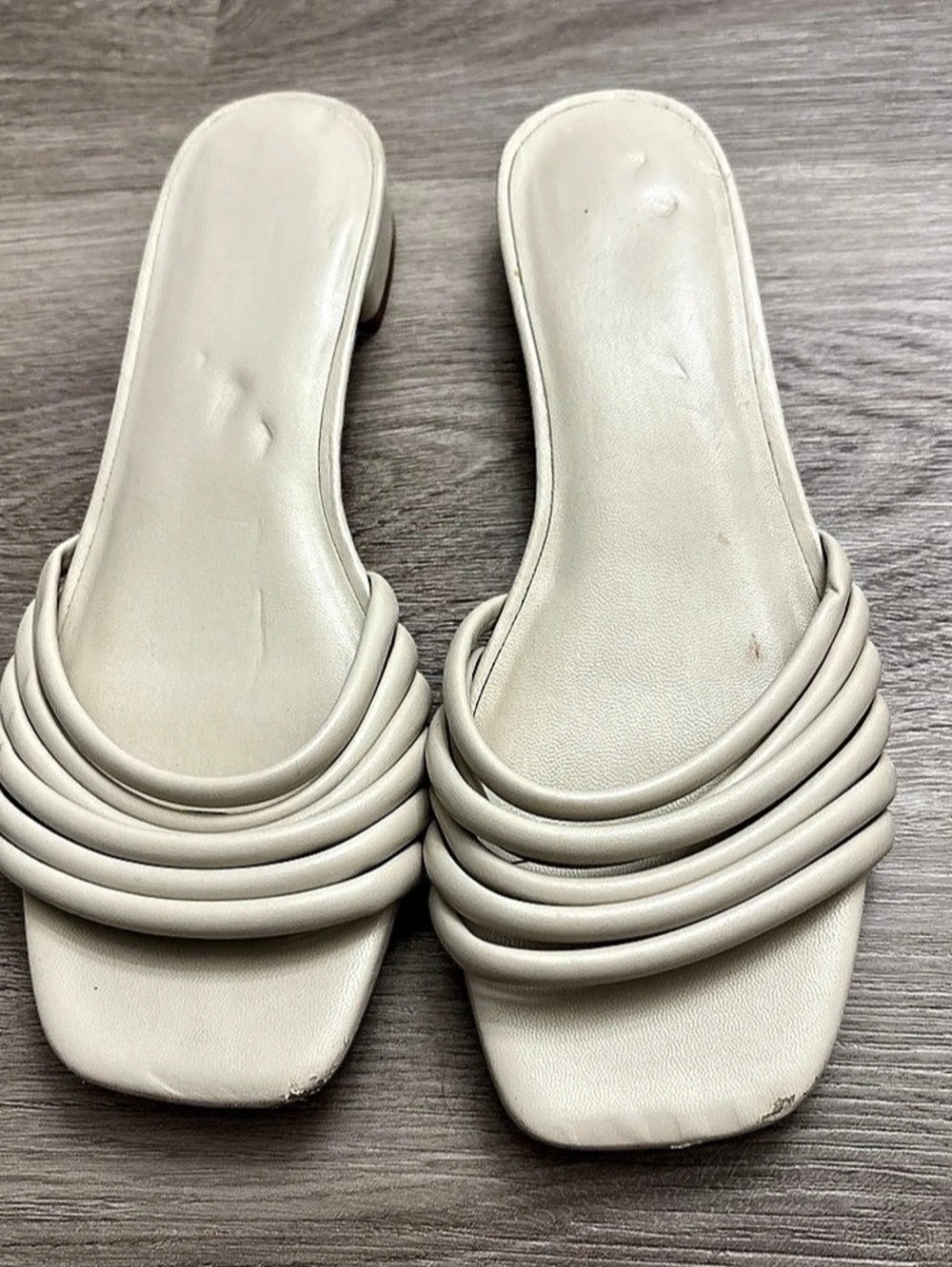 Zara Strappy Heeled Sandals in White